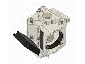 hi-flow estrusore a testa anycubic i3 mega 3d la stampante estrusori condotto di raffreddamento ventola fan hotend 3d print model - Mito3D