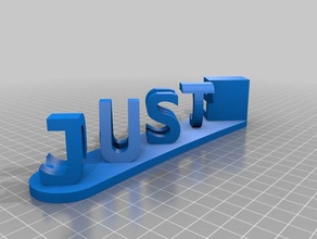 just dance 2 signos logotipos personalizado 3d print model - Mito3D