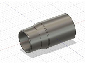 zyklon saugschlauch adaptador hobby anschluss staubsauger 3d print model - Mito3D