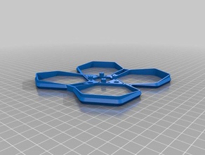 completo di telaio tinytina drone openscad parametrico rinforzato prop guardie veicoli 3d print model - Mito3D
