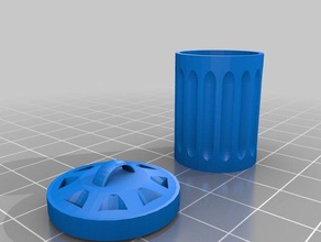 trash can removable lid 3d printing hgyuras2 trashcan 3d print model - Mito3D