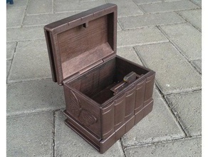 alte Kupfer secret box Rätsel geocache geocache-Behälter geocaching-box puzzle-box 3d print model - Mito3D