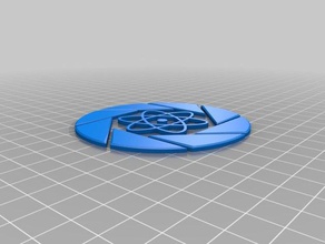 portale di aperture science coaster i segni loghi 3d print model - Mito3D