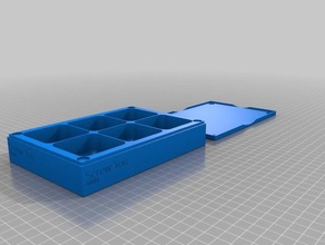 meine angepasste Schraube, die Sie 4mm magnetische Schraube traybox 3x2 optional Deckel tool Inhaber Boxen 3d print model - Mito3D