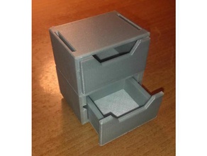 empilable poitrine de tiroirs ménage armoire rangement le mobilier nsfw 3d print model - Mito3D