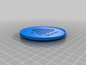 skycoin coaster v2 Küche Essen 3d print model - Mito3D