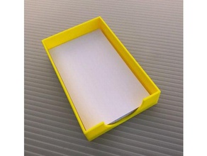 3x5 card tray office 3d print model - Mito3D
