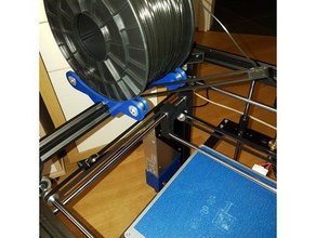 yash yet another spool holder v2 3d printer parts 2020 mount beared spoolholder bearing filament 3d print model - Mito3D