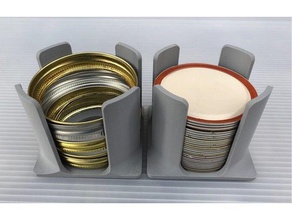 canning jar lid stackers organization kitchen organizer 3d print model - Mito3D
