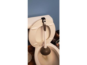 toilettes piston de séchage crochet salle bain 3d print model - Mito3D