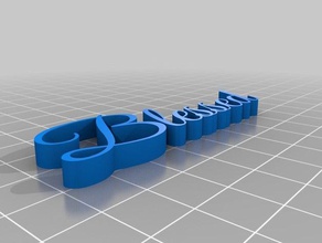 blessed great vibes font other customized 3d print model - Mito3D