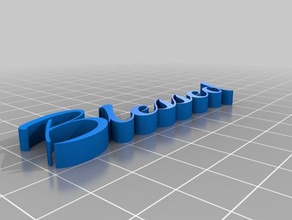 blessed arizonia font other customized 3d print model - Mito3D