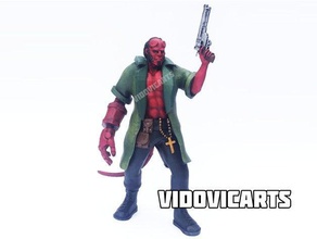 hellboy chaqueta personas 666 demonio diablo arma de fuego hellboymovie mini vidovicarts 3d print model - Mito3D