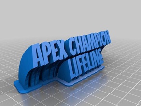 apex champion bouée de sauvetage bureau personnalisé 3d print model - Mito3D