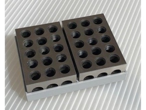 123 blocks tray tool holders boxes 123-blocks 3d print model - Mito3D