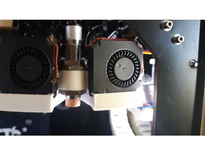 sensor vorne aktive Kühlung ctc flashforgereplicator 3d Drucker - Zubehör 40mm Lüfter montieren turbofan 3d print model - Mito3D