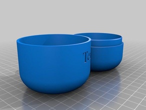 texty jar Container 3d print model - Mito3D