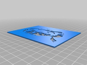 spock estêncil a arte as ferramentas personalizado 3d print model - Mito3D