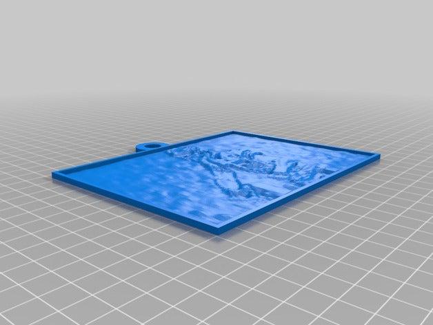 mahomes lithophane 2d art customized 3D print model - Mito3D