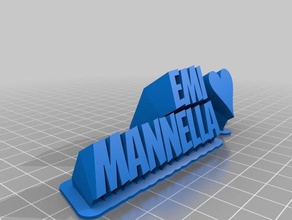 emimannella bureau de personnalisé 3d print model - Mito3D