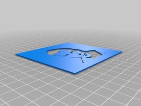 kirk estêncil a arte as ferramentas personalizado 3d print model - Mito3D