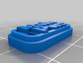 main pwr Schlüsselanhänger angepasst 3d print model - Mito3D