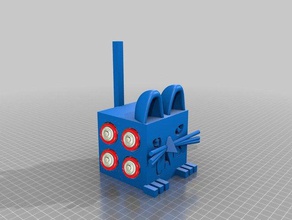 4x baby batteria mignon schachtelkatze contenitori 3d print model - Mito3D