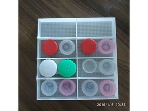 table lens case tool holders boxes 3d print model - Mito3D