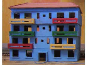 immeuble b&acirctiment &eacutechelle Skala-n Architektur Gebäude Strukturen Modell-Züge 3d print model - Mito3D
