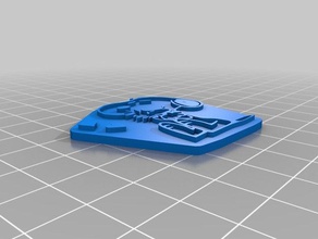 snoopy 2 signs logos customized 3d print model - Mito3D