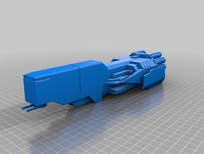 bastian spaceship vehicles battleship infinite space 3d print model - Mito3D