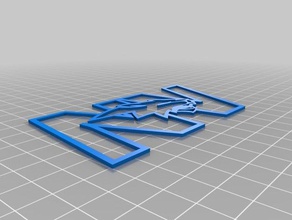 neuqua valley logo decor design 3d print model - Mito3D