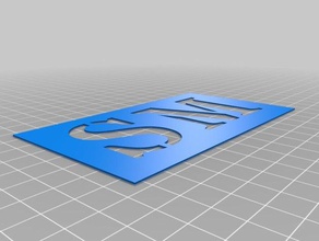 sm i segni loghi personalizzato 3d print model - Mito3D