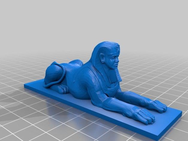 egipto esfinge gizeh ext sculptures 3D print model - Mito3D