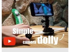 simple appareil photo de dolly 3d l'impression la photographie 3d print model - Mito3D