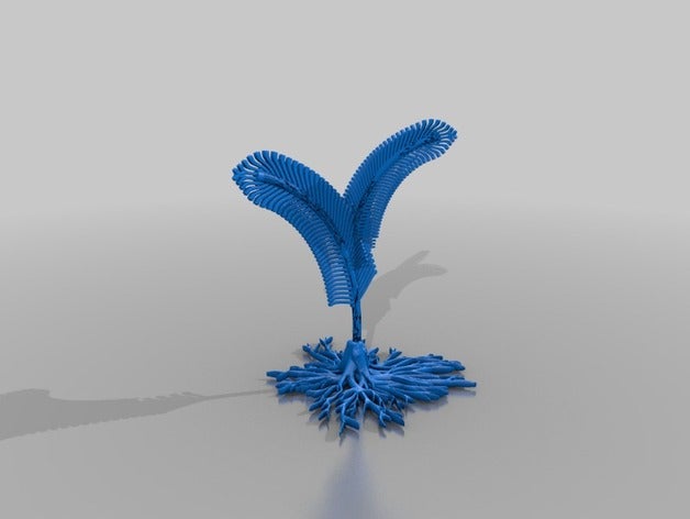 Pferd Sie kam Baum, der baum fremden federn schmuck Skulpturen 3D print model - Mito3D
