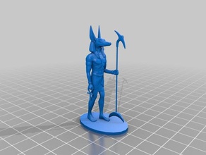 egipto estatua anubis 2 sculture 3d print model - Mito3D