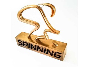 spinning bike trophy sculture 3d print model - Mito3D