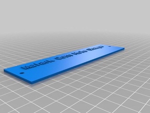 mi personalizados de encargo la placa identificación personalizador accesorios 3d print model - Mito3D