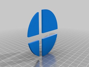 nintendo commutateur smash logo de cas accessoires super bros 3d print model - Mito3D