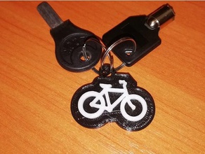 bike keyringkeychain remix keychains keyfob 3d print model - Mito3D