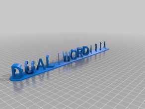 mi personalizados doble carta bloques de ilusión signos logotipos 3d print model - Mito3D