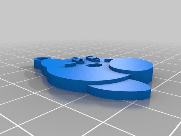 kirby Schlüsselanhänger Spiel 3D print model - Mito3D