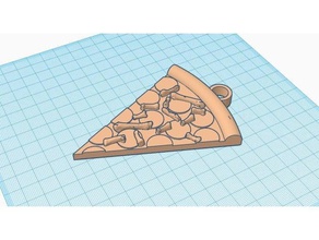 non è così disossato pizza cibo bevanda le ossa keychain meme 3d print model - Mito3D