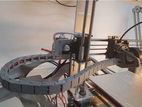 cavo della ventola catena di supporto 3d la stampante accessori bowden raffreddamento condotto geeetech i3 pro 3d print model - Mito3D