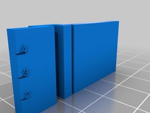 ghosting ringing test 3d printing vibration 3d print model - Mito3D