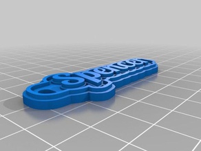 spencer llavero llaveros personalizado 3d print model - Mito3D