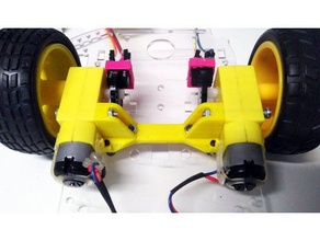 smart car chassis motor alignment piece diy tool arduino project dcmotor smartcar 3d print model - Mito3D