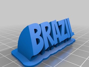 brasile v2 office personalizzato 3d print model - Mito3D