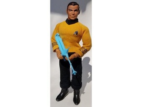 star trek tos phaser rifle mego action figures toy game accessories 3d print model - Mito3D